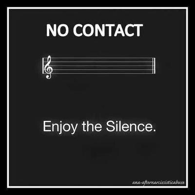Enjoy the silence of no contact